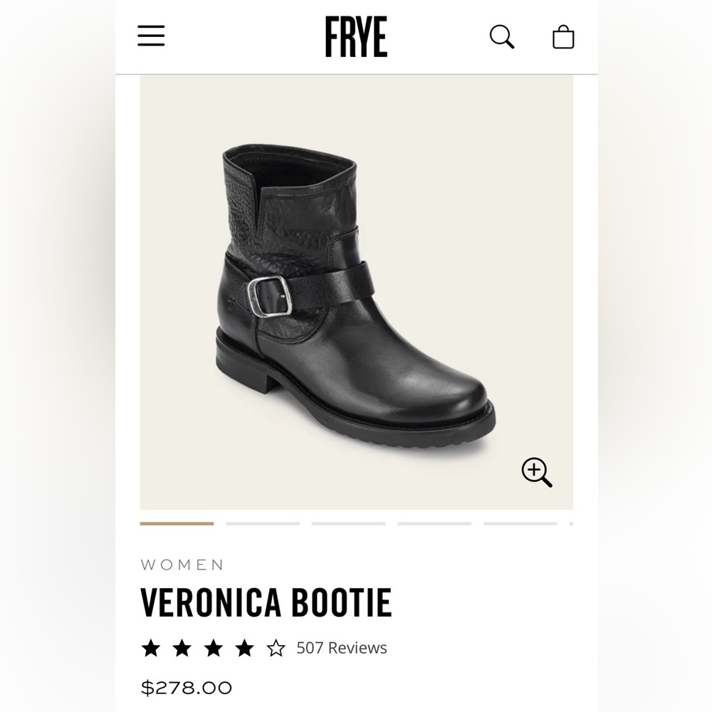 Black Frye Veronica Booties. Gently worn but good condition